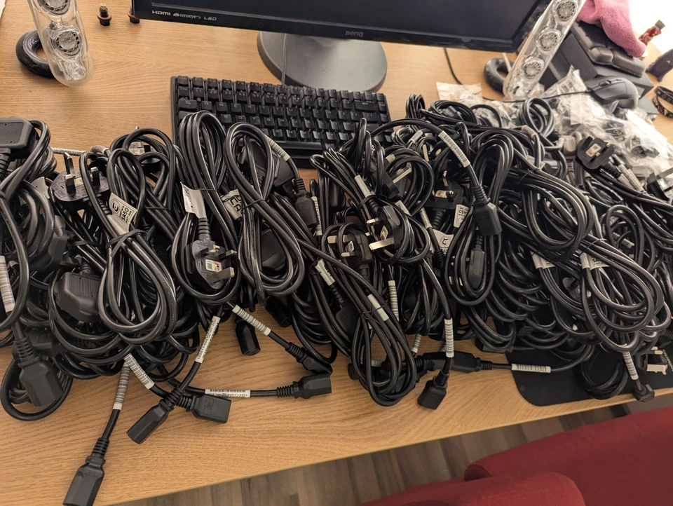 50x New Job Lot 10A 1.5M Power Cable UK Plug Kettle Lead UKCA - Image 2 of 4