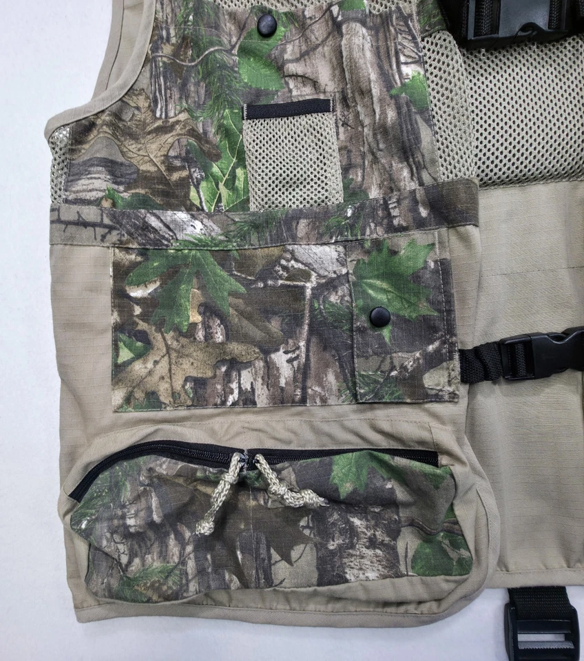 Scent Blocker Realtree Camo Hunting Vest XL 2XL Ripstop Orange Limited Use - Image 2 of 4