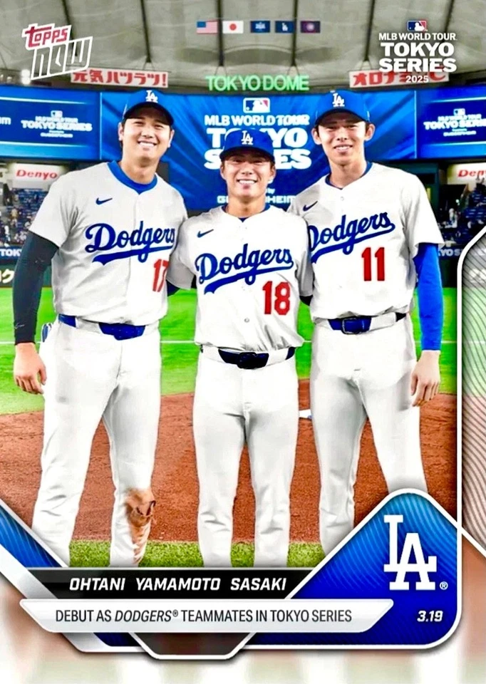 Shohei Ohtani Roki Sasaki Yoshinobu Yamamoto ROOKIE TOPPS INVESTMENT SSP MINT - Image 2 of 2