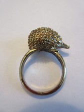SILVERTONE HEDGEHOG 3/4 RING SIZE 8