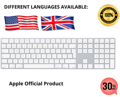  Apple Mac Bluetooth Tastatur ENGLISCH und AMERIKANISCH (A2520)Touch ID Nummern