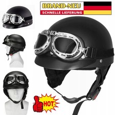 Vintage Motorradhelm Roller Helm Geeignet Motorrad Halbschalenhelm Halb Helmet