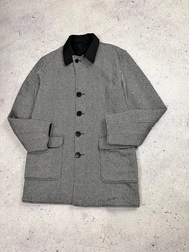 C.P. Company Vintage Reversible Wool-Nylon Rare Overcoat 2009 Massimo Osti Sz 52 - Image 4 of 4