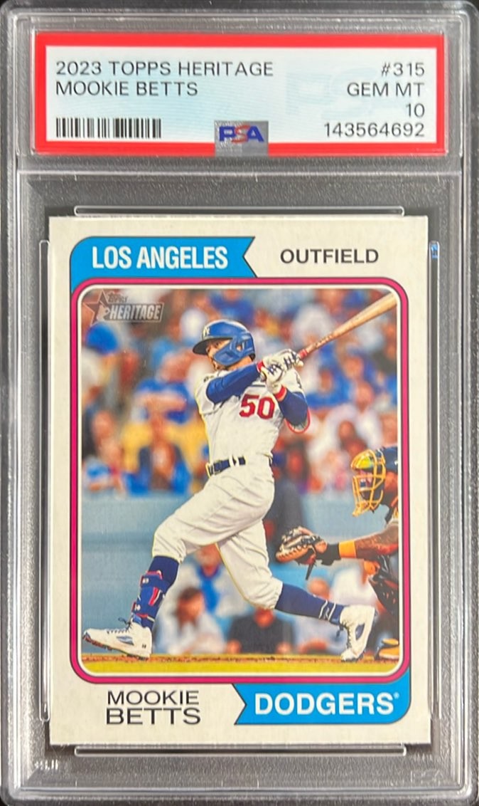 2023 Topps Heritage Name-Position Swap Variations#315 Mookie Betts