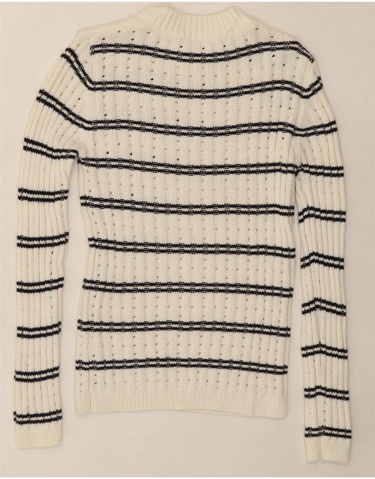 Suéter jersey cuello redondo FRENCH CONNECTION para mujer Reino Unido 14 grande blanco AY04 Foto 2 de 3