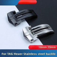 18 20mm Stainless Steel Butterfly Buckle Clasp For TAG HEUER CARRERA Watchbands
