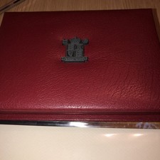 1998 Deluxe Proof Coin Set In Red Leather Case: 10 Coins Including £5 Crown: