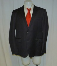 Ermenegildo Zegna Micronsphere Solid Navy Recent Two Button Sport Coat 48R