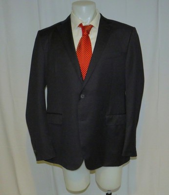 Ermenegildo Zegna Micronsphere Solid Navy Recent Two Button Sport Coat 48R
