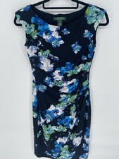 Lauren Ralph Lauren Women’s 2 Faux Wrap Dress Night Out Sexy Hot Preppy Y2K