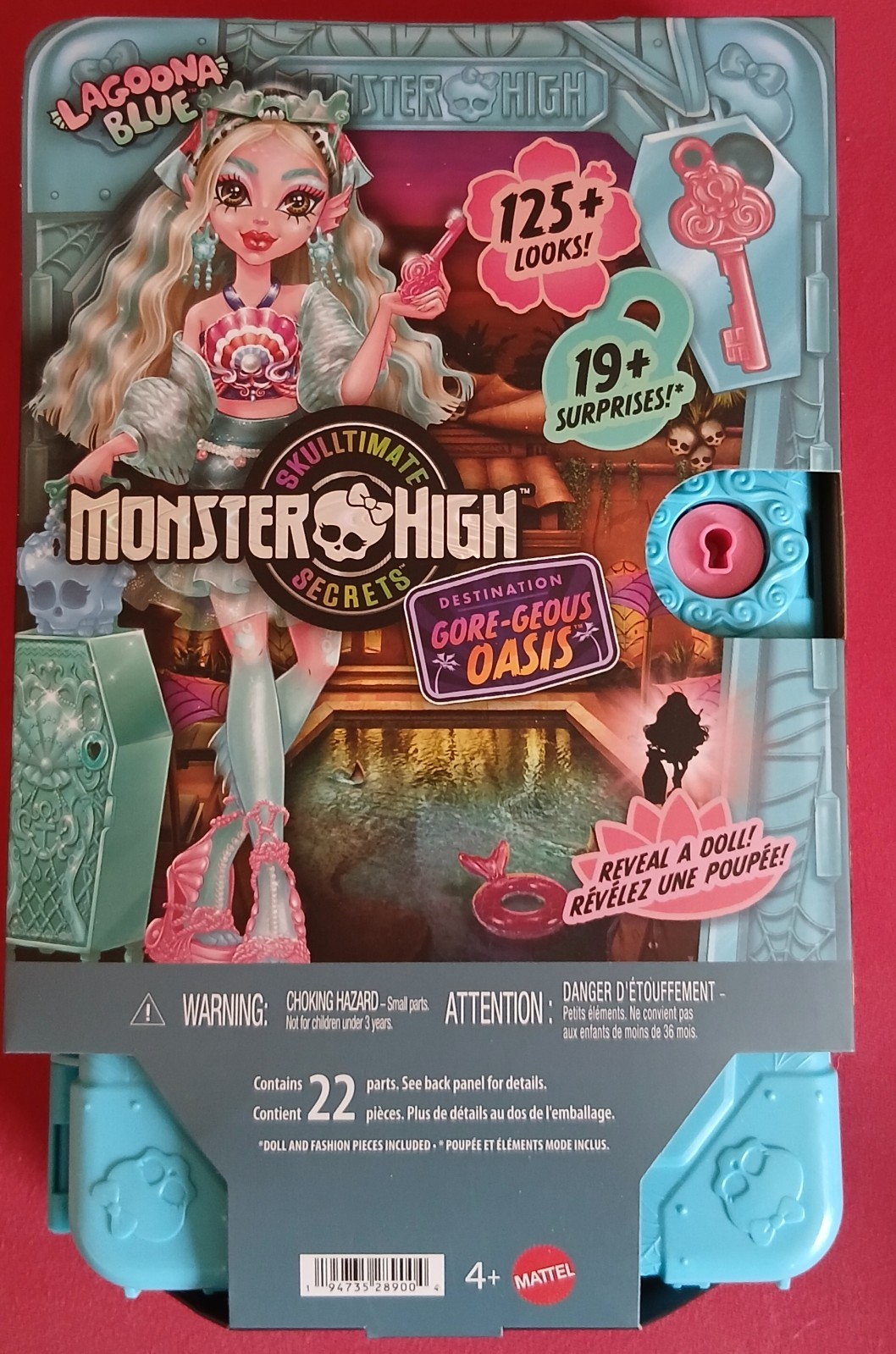 MONSTER HIGH LAGOONA BLUE mit Koffer SCULLTIMATE SECRETS  29 Surprises neu in OV
