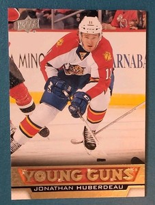 JONATHAN HUBERDEAU YOUNG GUNS 2013-14 UPPER DECK ROOKIE # 222 RC Panthers