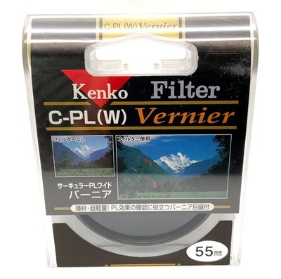 Kenko Polfilter C-PL (W) Vernier NEU in OVP Filter 55mm Kreisförmig