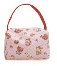 1 x Super Cute RILAKKUMA BEAR Cosmetics Bag Make-Up Bag PINK