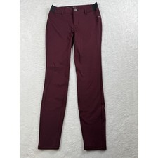 Simply Vera Vera Wang Skinny Pants Stretch Casual Burgundy XS