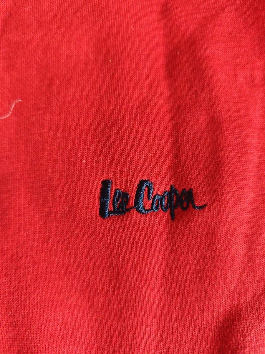 Sudadera Lee Cooper East London Roja Talla S con Parche Lee Cooper 1908 Nueva