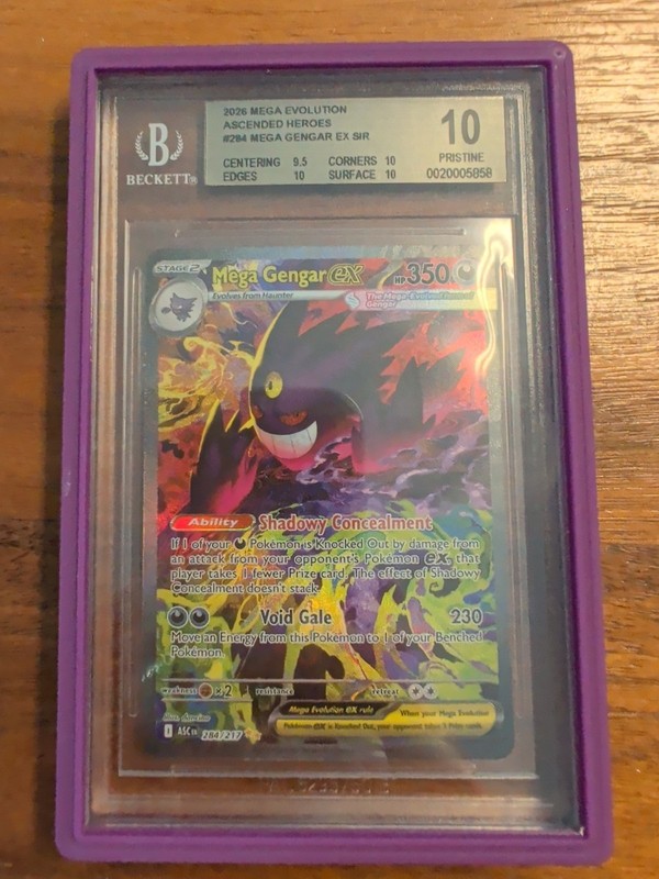 Ascended Heroes Mega Gengar EX sir BGS 10