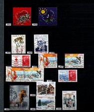 timbres oblitérés à l'unité au choix - année 2010