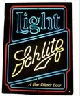 DEFECTIVE Vintage Schlitz Light Pilsner Beer Advertising Light Up Bar Si G3D