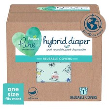 One Pampers Pure Hybrid Reusable Cloth Diaper Cover Pick Pattern color 8-35 LB