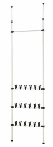 Schuhregal Teleskop Regal Schuhständer Schuhschrank 18 Schuhpaar + Kleiderstange - Bild 1 von 2