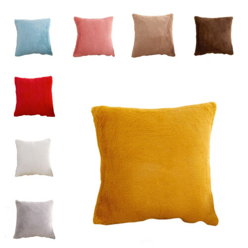 Velvet Cushion Cover Square Throw Pillow Case Home Sofa Decor 18x18 LW24139
