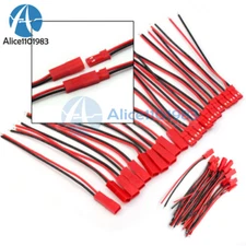 20-100Pairs JST Connector Plug Cable Line Male&Female for RC Lipo Battery 100mm