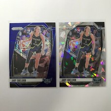 2024 Panini Prizm WNBA #4 Jacy Sheldon Blue Velocity & Cracked Ice