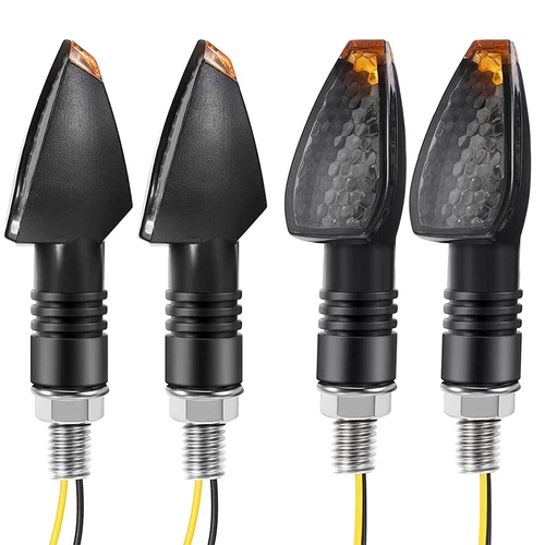 4X Smoke 10mm Mini LED Motorcycle Turn Signals Indicator Blinker Amber Universal - Bild 18 von 21
