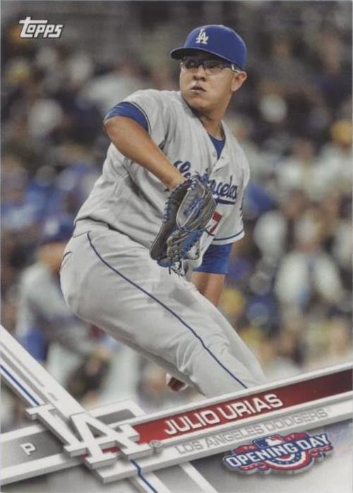 2017 Topps Opening Day - Julio Urias #186 - 1 of 1