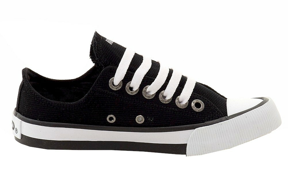 Harley-Davidson Womens Shoes 8.5 M Zia Bk Canvas Chuck Skate