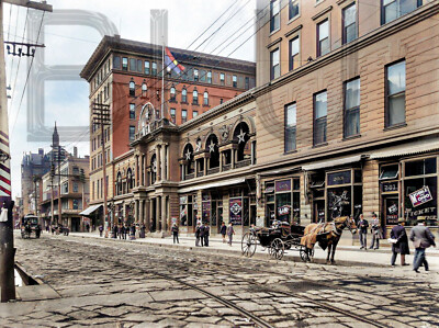 1900 New Orleans St. Charles Street 14 x 11''  Photo Print
