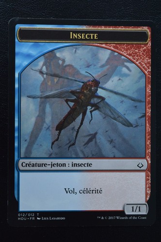 Magic The Gathering MTG INSECT TOKEN FRENCH Hour of Devastation NM Near Mint