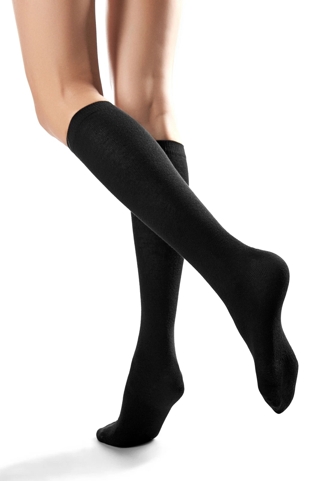 Lightweight Soft Bamboo Women's Knee High Dress Socks, 4 Pairs, by Hugh Ugoli