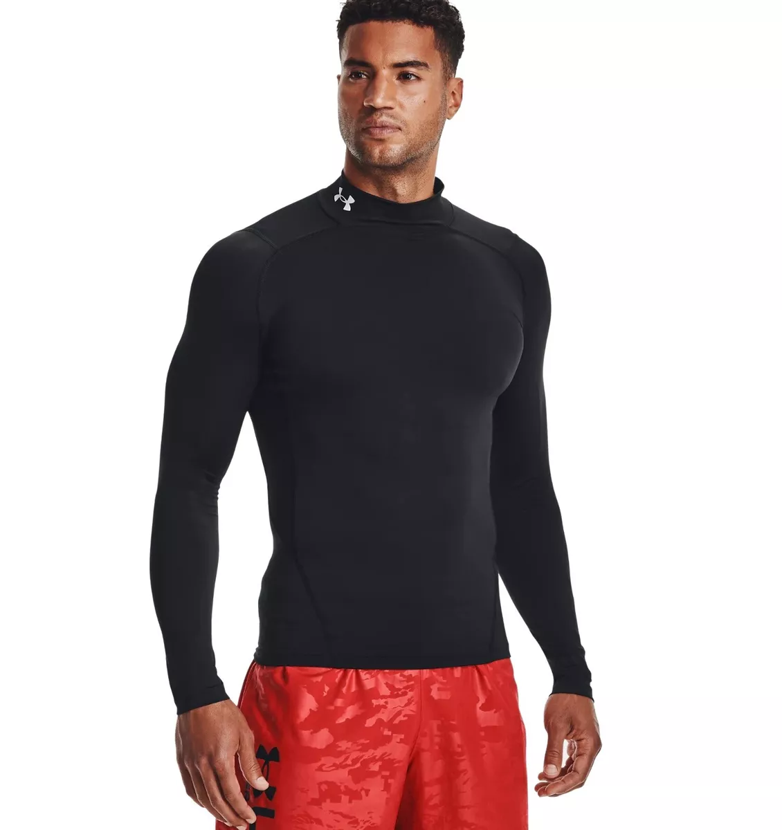 Ijsbeer Opnemen Leia Mens Under Armour HeatGear Mock Long Sleeve Performance Baselayer UA  1369606 | eBay