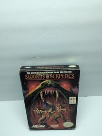 Swords and Serpents NES Nintendo Complete CIB W/POSTER NICE SHAPE AUTHENTIC 