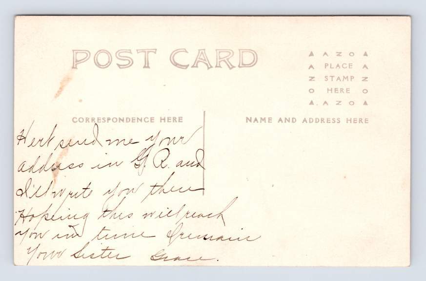 Fishing Catch w Newspaper for Scale RPPC Antique Lake Odessa Michigan