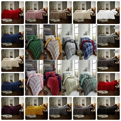 Teddy Duvet Set DOUBLE Size Super Soft Fluffy Luxury Design, Cos Warm Bedding