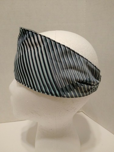 Smartwool Merino Sport Headband Bleached Aqua Plaid Print OSFM 16629-J57 - Picture 2 of 8