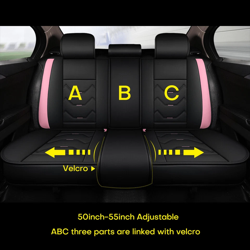 Sporty Leather Car Seat Covers Full Set Waterproof Protector For Toyota Corolla - Image 2 of 4