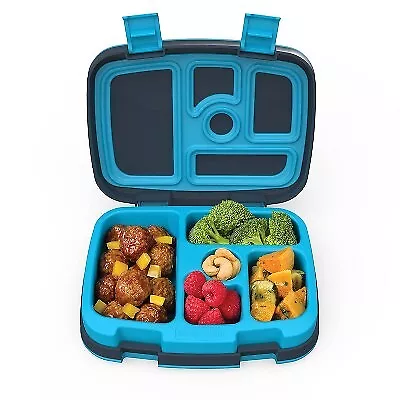 Bento Lunchbox Leakproof with 5 Compartments, Green White