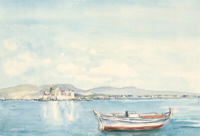 Sylvia E. Churchward-Wade - Contemporary Watercolour, Bright Day on the Coast