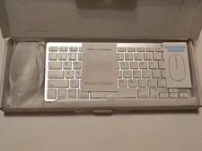 SPARIN Wireless Keyboard & Mouse Combo Silver & White For iPad Bluetooth New