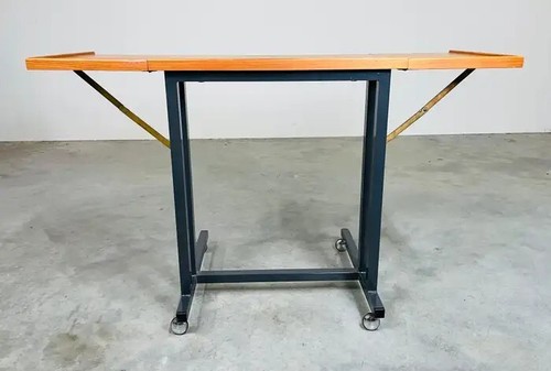 Labofa Mobler Teak Drop-Leaf danese moderno vassoio server carrello - Danimarca 1970 circa - Foto 7 di 15