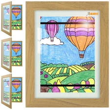9x12 Kids Art Frame Changeable for Children Drawing Projects Front Opening