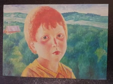 postcard K Petrov-Vodkyn  Boy Fektya Russian painting art unposted