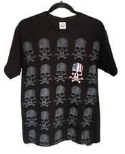 Hot Leathers Men's Skull Graphic T-Shirt Size Medium