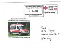 City Postal Amberg Stationery German Red Cross Day - Oo