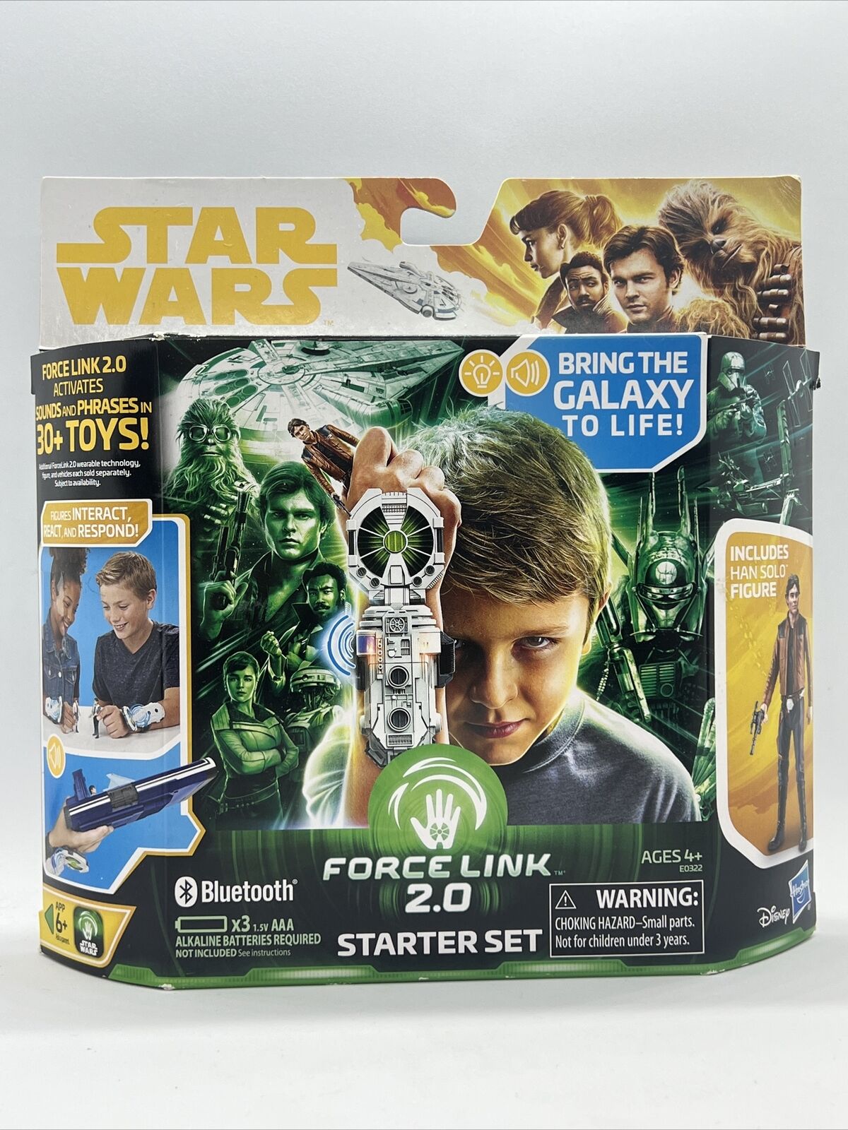 Hasbro Star Wars Bluetooth Force Link 2.0 Starter Set w/Han Solo Action Figure