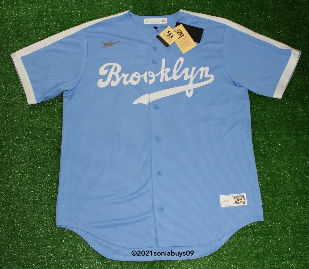 Nike Men's ROBINSON Brooklyn Dodgers Alternate Cooperstown Baseball  Jersey,Sizes